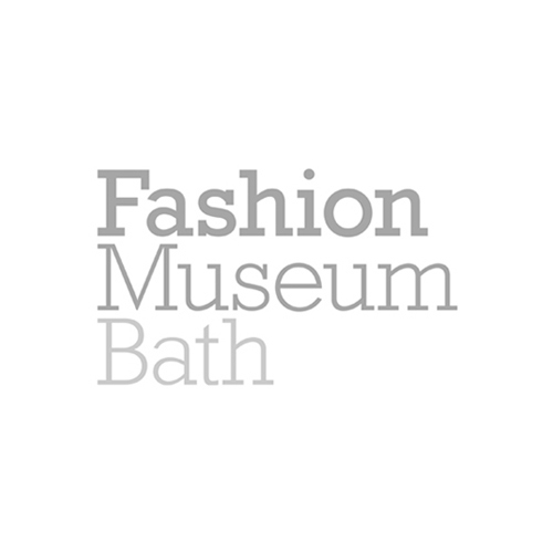 A black and white version of the Fashion Museum logo