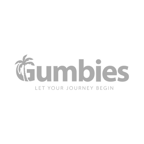 A black and white version of the Gumbies logo