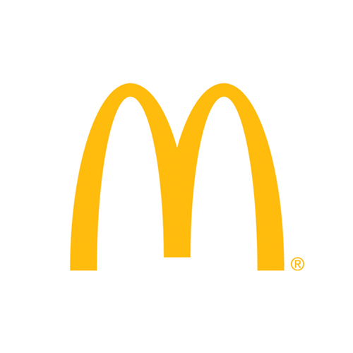 A coloured version of the McDonalds logo