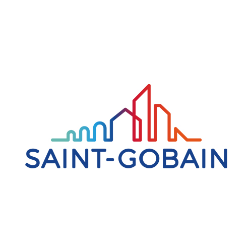 A coloured version of the Saint Gobain logo