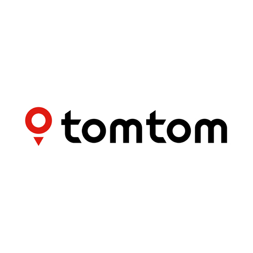 A coloured version of the Tom Tom logo