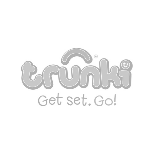 A black and white version of the Trunki logo