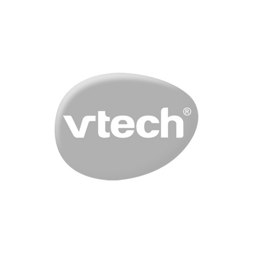 A black and white version of the Vtech logo